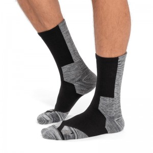 On Running Explorer Merino Men's Sock Black | Glacier | UEAMP-1950