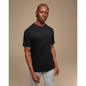 On Running Focus-T Men's T-Shirt Black | SKUOL-3968