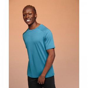 On Running Focus-T Men's T-Shirt Stellar Blue | WGAJO-4603