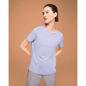 On Running Focus-T Women's T-Shirt Lavender Purple | JHDFX-9135