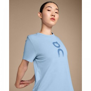 On Running Graphic-T Women's T-Shirt Stratosphere Blue | CQKMX-9521