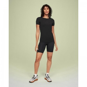 On Running Movement-T Women's T-Shirt Black | JKNXC-2103