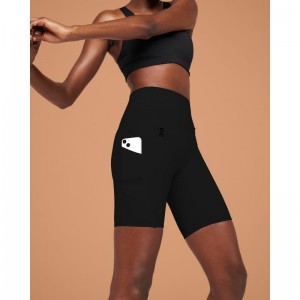 On Running Movement Tights Women's Short Black | SQYUO-5287