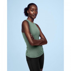 On Running Movement Women's Tank Top Ivy Green | YWKUT-2735