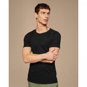 On Running On-T Men's T-Shirt Black | TFDNO-2870