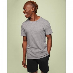 On Running On-T Men's T-Shirt Grey | QHYFW-0259