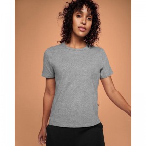 On Running On-T Women's T-Shirt Grey | AGJXR-4983