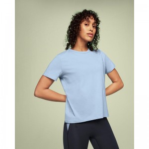 On Running On-T Women's T-Shirt Stratosphere Blue | MFQZY-6152