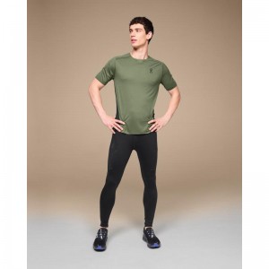 On Running Performance-T Men's T-Shirt Taiga | Black | BZPGU-2856