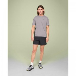 On Running Performance-T Men's T-Shirt Zinc | Shadow Grey | XWLON-6231