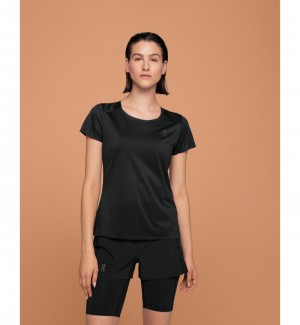 On Running Performance-T Women's T-Shirt Black | Dark | JBTEF-5170