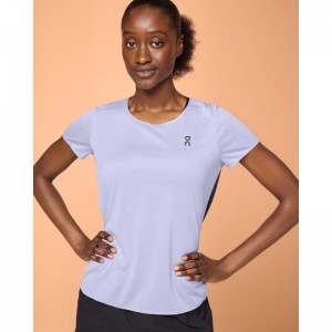 On Running Performance-T Women's T-Shirt Lavender | Black | RTFCU-9073