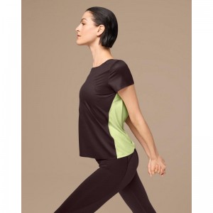 On Running Performance-T Women's T-Shirt Ox | Hay Brown | CSJWI-3267