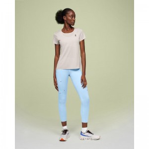 On Running Performance-T Women's T-Shirt Pearl | Undyed-White | BRYUC-7961