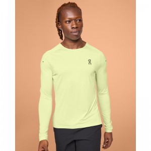 On Running Performance Long-T Men's Long-T-Shirt Hay Yellow | TIVNA-5461