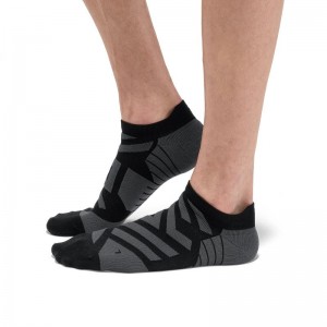 On Running Performance Low Men's Sock Black | Shadow | UZPAO-1762