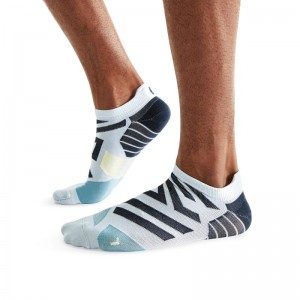 On Running Performance Low Men's Sock Hail | Wash Blue | HIWUZ-1309