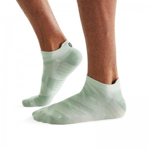 On Running Performance Low Men's Sock Moss | Algae Mint | LYKCO-8793