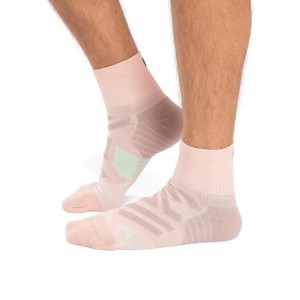 On Running Performance Mid Men's Sock Doe | Creek Pink | GVPJU-8460