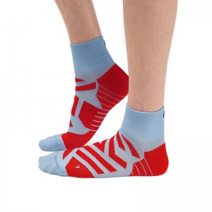 On Running Performance Mid Men's Sock Heather | Red | WZHKT-8927