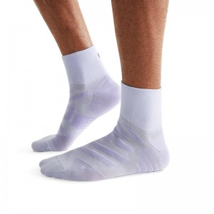 On Running Performance Mid Men's Sock Lavender | Anemone Purple | OYBTJ-8156