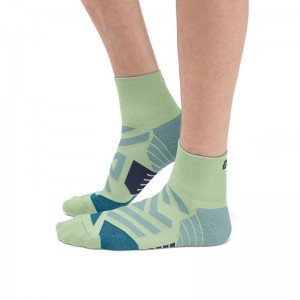 On Running Performance Mid Men's Sock Meadow | Niagara Green | AMRTX-0324