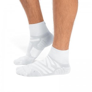 On Running Performance Mid Men's Sock White | Ivory | EVKBA-7426