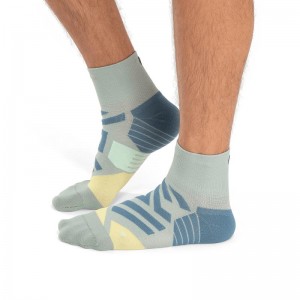 On Running Performance Mid Men's Sock Zest | Moss Blue | NUAOR-1403