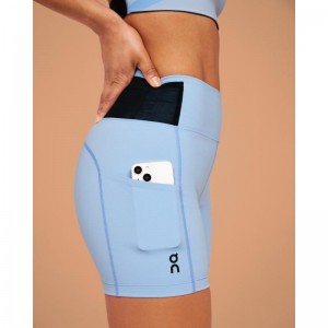 On Running Sprinter Women's Short Stratosphere Blue | JHTPX-6593