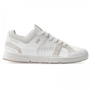 On Running THE ROGER Clubhouse Men's Life Shoes White | Sand | NBGQX-6915