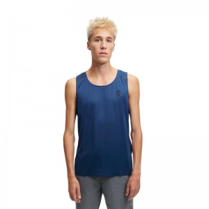 On Running Tank-T Men's Tank Top Denim | Navy | JVLBK-6780