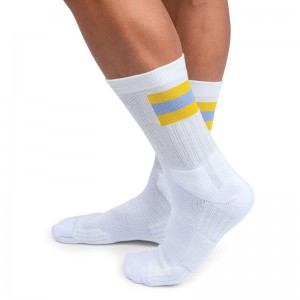 On Running Tennis Men's Sock White | Mustard | DHTPN-2435