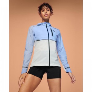 On Running Weather Women's Jacket Stratosphere | Pearl Blue | EYXQW-5419