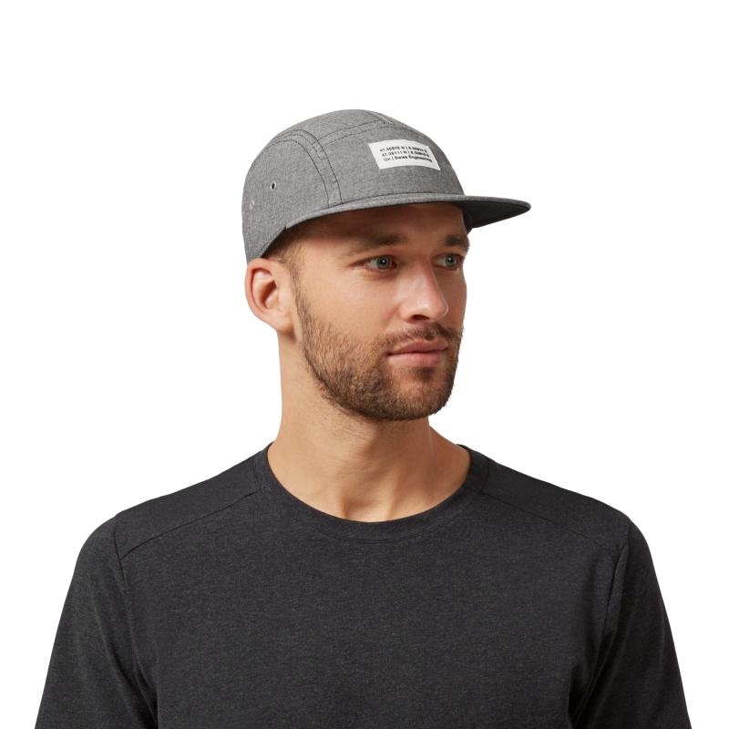 On Running 5 Panel Men\'s Cap Grey | ZIRGO-6249