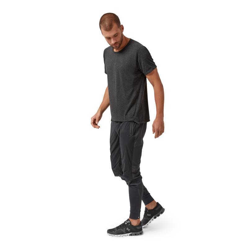 On Running Active-T Men's T-Shirt Black | NMVIQ-9745