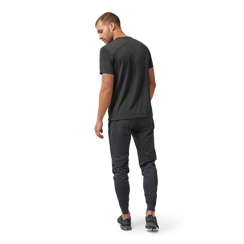 On Running Active-T Men's T-Shirt Black | NMVIQ-9745