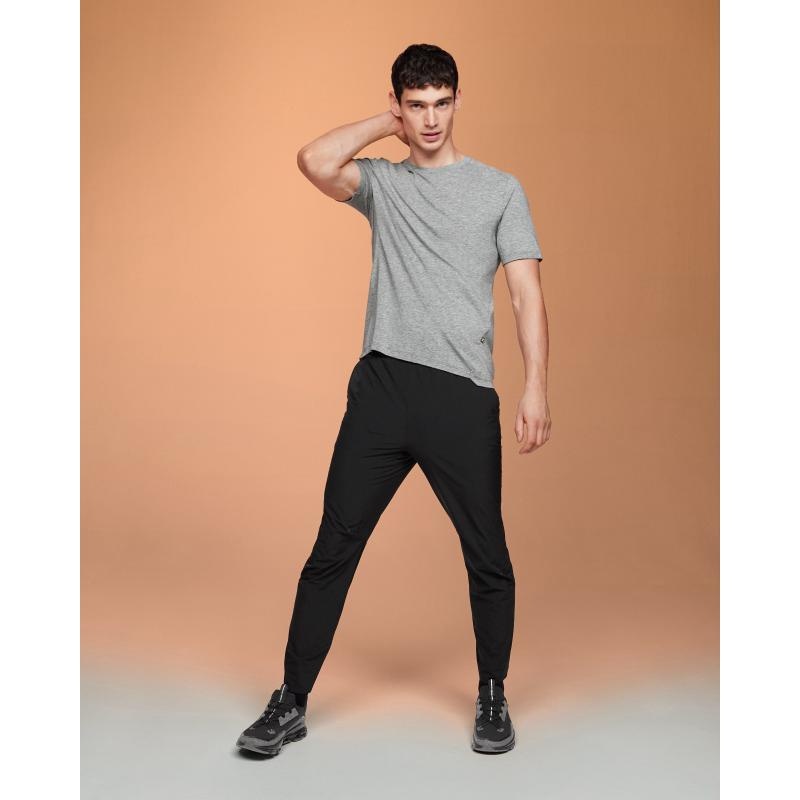 On Running Active-T Men's T-Shirt Grey | ZUHYS-7159