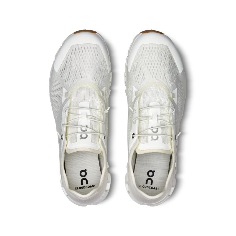 On Running Cloud 5 Coast Men's Life Shoes Undyed-White | White | UJWDL-9370