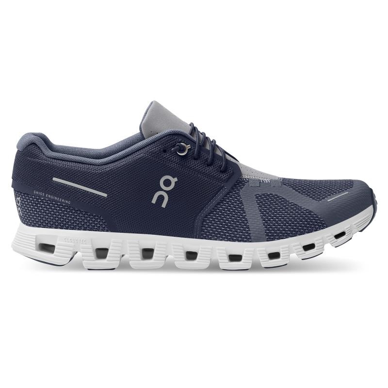 On Running Cloud 5 Combo Men\'s Life Shoes Ink | Metal Blue | GYZUV-9723