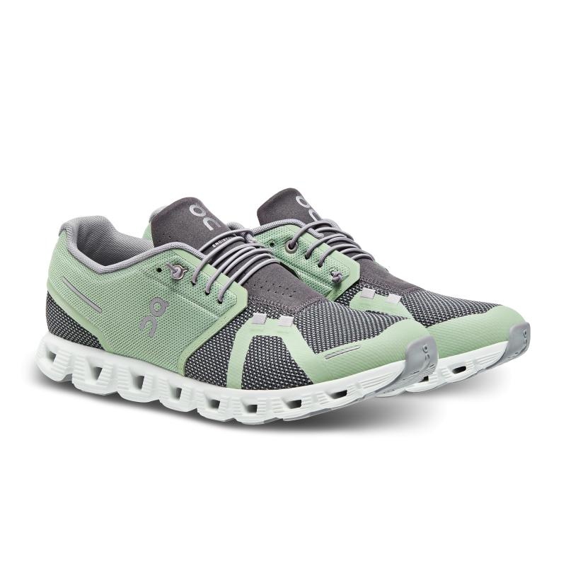 On Running Cloud 5 Combo Men's Life Shoes Leaf | Eclipse Green | HIZKU-0916