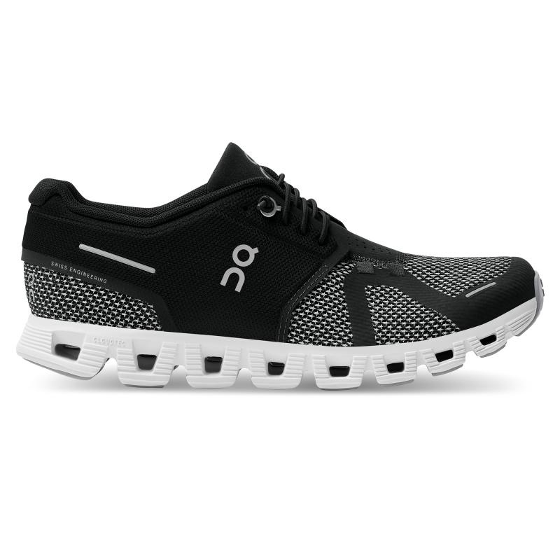 On Running Cloud 5 Combo Women\'s Lifestyle Shoes Black | Alloy | IKLHC-9743