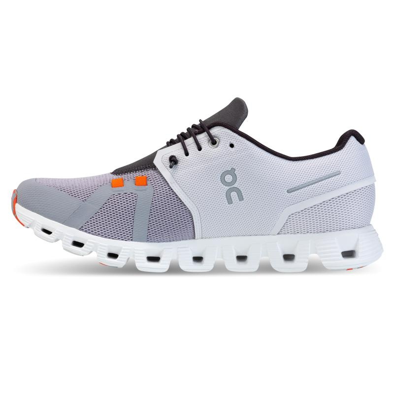 On Running Cloud 5 Fuse Men's Life Shoes Frost | Alloy Grey | NHLUO-3475