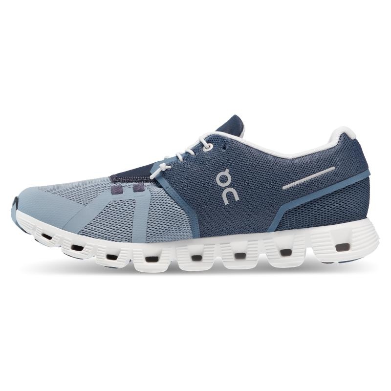 On Running Cloud 5 Fuse Men's Life Shoes Storm | Chambray Blue | SWBYN-4208