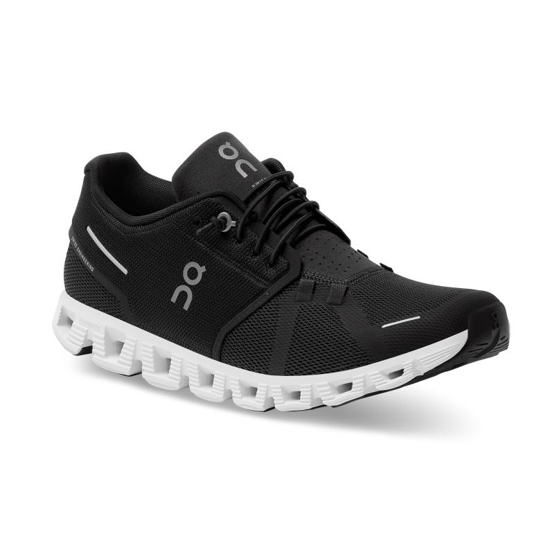 On Running Cloud 5 Men's Life Shoes Black | White | UERBJ-7698