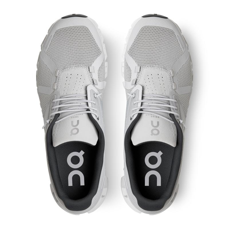 On Running Cloud 5 Men's Life Shoes Glacier | White | KTGNE-0564