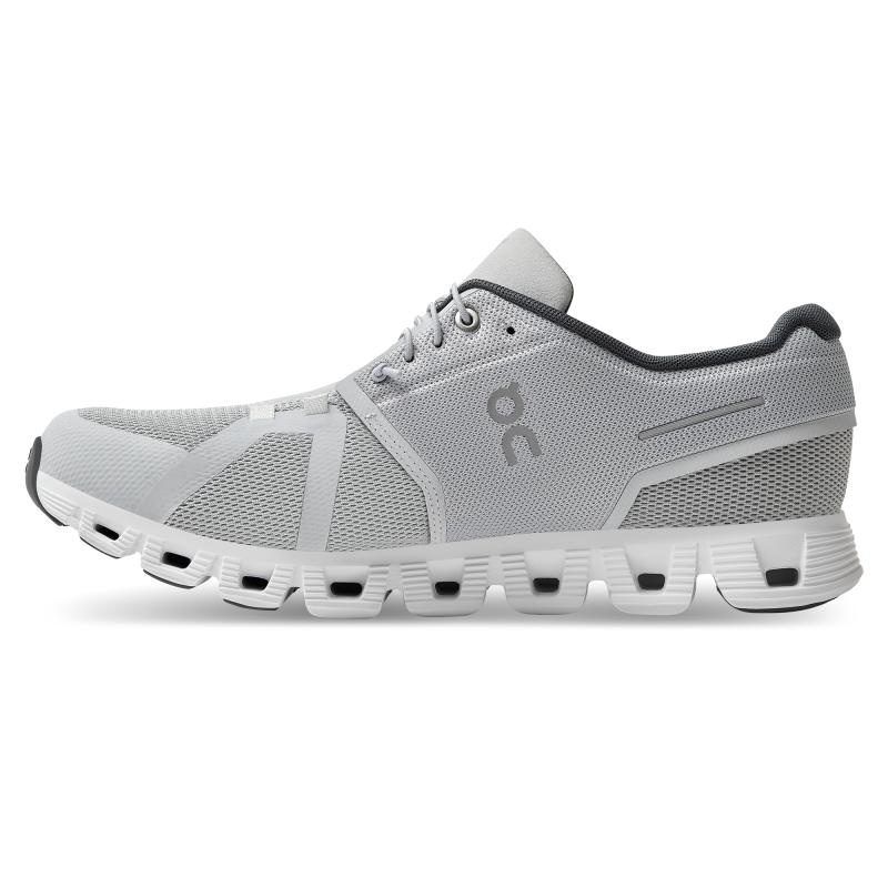 On Running Cloud 5 Men's Life Shoes Glacier | White | KTGNE-0564