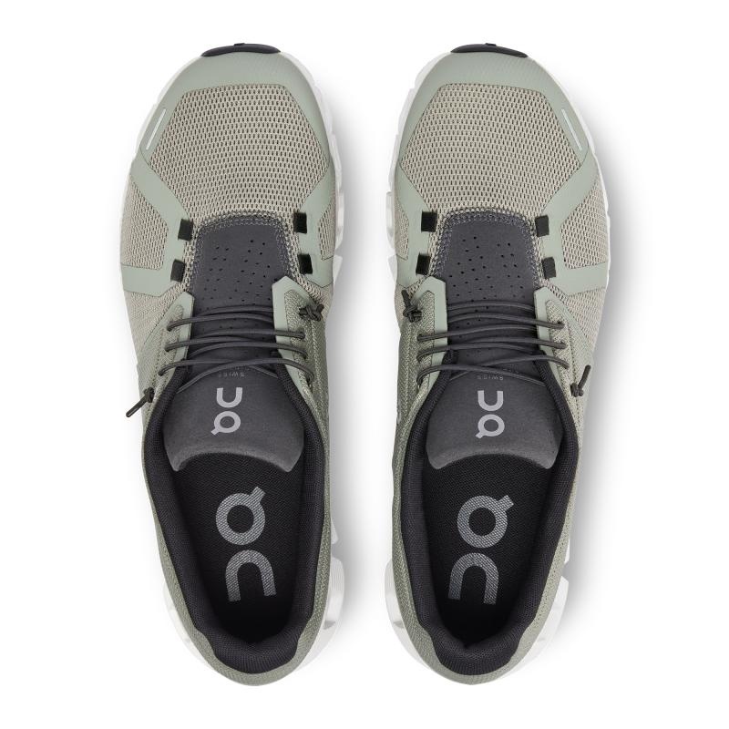 On Running Cloud 5 Men's Life Shoes Kelp | Shadow Grey | BZJHG-6915