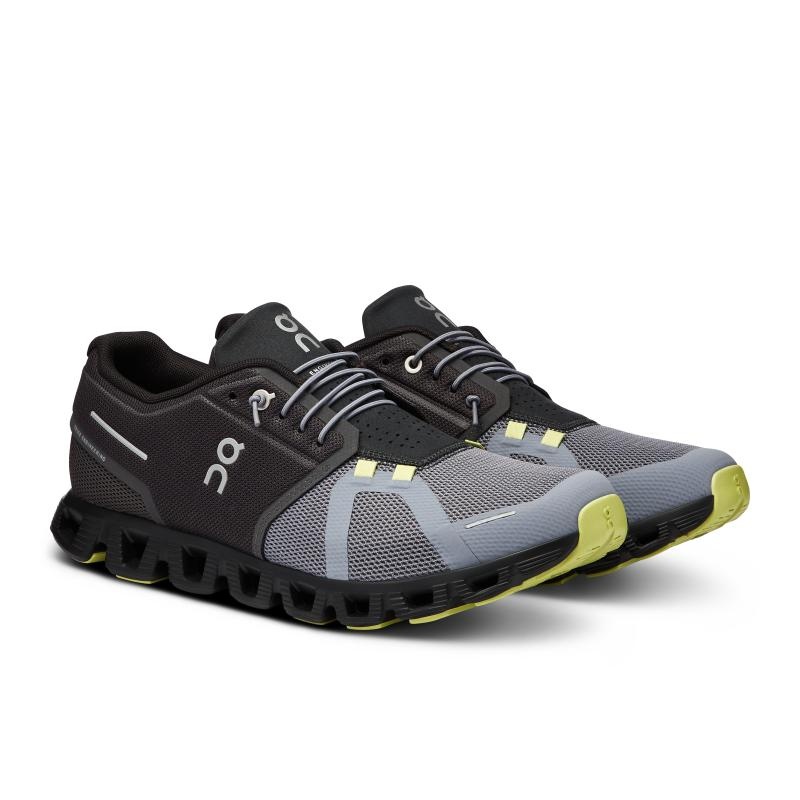 On Running Cloud 5 Men's Life Shoes Magnet | Fossil Black | JCOVD-9843