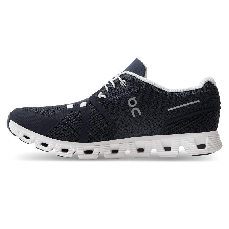 On Running Cloud 5 Men's Life Shoes Midnight | White | GAMIB-8175