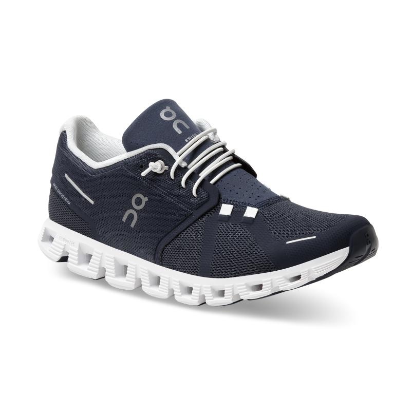 On Running Cloud 5 Men's Life Shoes Midnight | White | GAMIB-8175